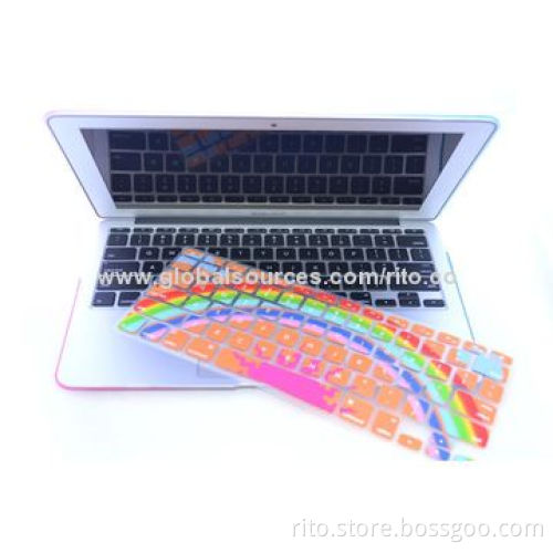 New Colorful Design Silicone Keyboard Protector for Macbook Pro13"